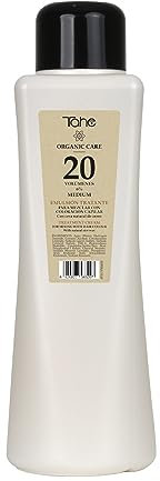 Tahe Organic Care Emulsión tratante en crema para mezclar con coloración capilar, 1000 ml (20 Vol.)