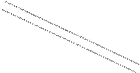 CoCud Extra Largas Helicoidales Brocas, 1,5mm Diámetro 160mm Total Longitud, Alta Velocidad Acero Brocas Helicoidales - (Aplicaciones: para Cobre Metal Madera Aluminio), 2uds
