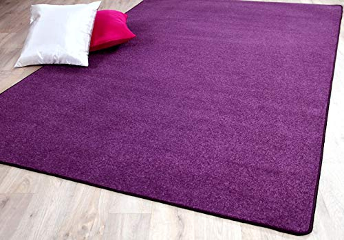 Snapstyle Velours Teppich Kurzflor Pflegeleicht für Wohnzimmer, Schlafzimmer und Kinderzimmer