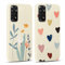 Yoedge 2 Stück Handyhülle für Xiaomi Redmi Note 11 / Note 11S 4G Hülle 6,43,Liebesherz & Blumen Muster Design Mädchen Aesthetic Handyhülle Dünn Weich Schlanke Silikon Flexibel Stoßfest Schutzhülle