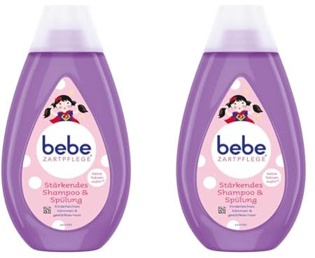bebe Zartpflege Stärkendes Shampoo & Spülung 300ml (Packung mit 2)
