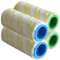 4-teiliges Mikrofaser-Bürsten-Set, Walzenbürsten-Set für Kärcher FC3, FC5, FC7, FC3D, Staubsauger-Rollbürste, Multi-Oberflächenrollen-Set, Gelb