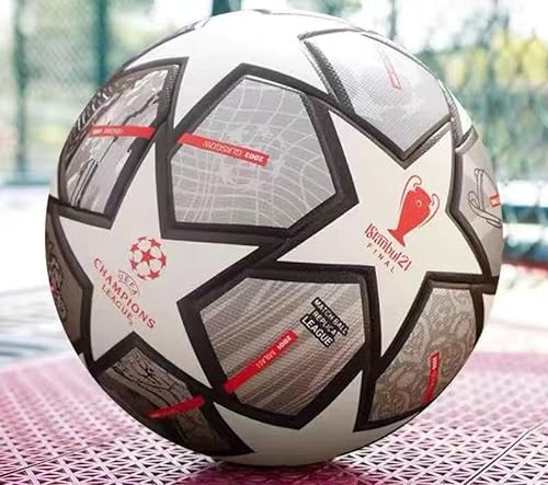 Kiehiu Liga Fußball-Fans Fanartikel, reguläre Nr. 5, Ball, Geburtstagsgeschenk, Größe 5, Grau