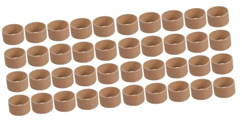 Lurrose 40stücke Teiliges Braune Papprollen Für Kreative Bastelprojekte Malpapier-rohre Für Junge Mädchen Für Gruppenaktivitäten Und Schulprojekte Robuste Bastelmaterialien Für