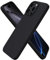 ORNARTO Compatible with iPhone 16 Pro Max Case 6.9, Slim Liquid Silicone 3 Layers Full Covered Soft Gel Rubber 16 Pro Max Phone Cases Cover 6.9 inch-Black Titanium