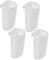 WATIIFUFU 4Pcs Portable Hanging Storage Baskets for Trolley Cart Trash Bins Compact Waste Collection Buckets Ideal for Beauty Salons and Organizing Spaces