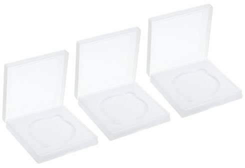 PATIKIL 77mm Lens Filter Case, 3pcs Camera Filter Case Portable Lens Filter Box Water Resistant Dustproof Plastic for Photography Filter Storage