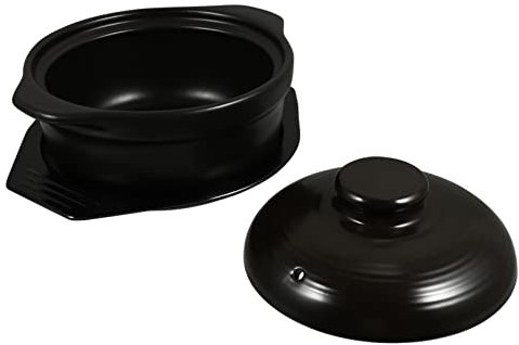 COLLBATH Ceramic Stew Pot Clay Casserole Dish Lid Tagine Cooking Pot Small Casserole Pan Ceramic Cookware Stew Lid
