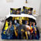 bvtpon Winter Bettbezugs Sets 135x200 Schießspiel Kinder Jungen Mädchen Baby, Weihnachten warm weich KinderBettbezugs Set, Anime Cartoon Bettwäsche Set 135x200 Mit 1 Kissenbezug 80x80