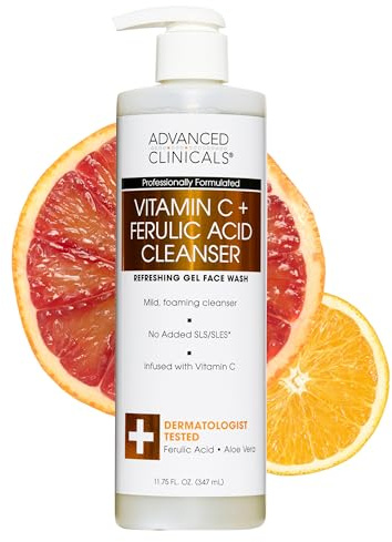 Vitamin C + Ferulic Acid Cleanser, 11.75 fl oz (347 ml), Advanced Clinicals