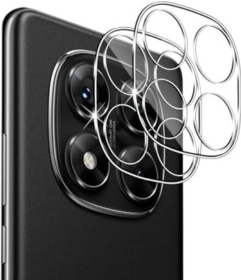 GEEMEE 2 Stück kompatibel mit Xiaomi Redmi Note 14 Pro 4G Kameraschutz für Panzerglas Schutzfolie, 9H Härte HD-Klare Anti- Kratzer Kamera Displayschutz, 2.5D Blasenfrei Folie Gehärtetes Glas Folie