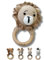 C|UTE - Baby Rassel personalisiert mit Namen ab 0 Monate – Personalisierte Geschenke Baby Junge/Mädchen, Greifling Baby personalisiert (Löwe, mit Gravur)