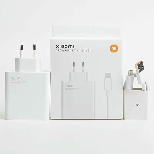 Xiaomi Caricatore Rapido 120W con Cavo USB C 6A Turbo Caricatore e Cavi per Xiaomi 14 Ultra 13T Proo 13 Ultra 12T Pro 12T 12 Pro 11T Pro Redmi Note 13 12 11S 10 Pro Mi 11