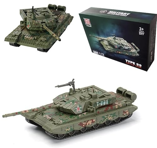 YINcrinx Type 99 Tank Building Blocks, China Tanks Military Construction Toys, Military Model Building Blocks, Children's Toys, Military Fighting Vehicles Hobby Collectibles