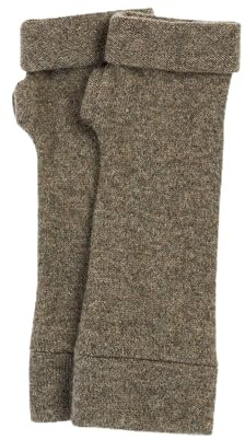 Turtle Doves 100% Recycled Cashmere Fingerless Gloves, Onesize | Lightweight, insulating warmth with a snug breathable fit, handcrafted in Britain for everyday wear & thoughtful gifting
