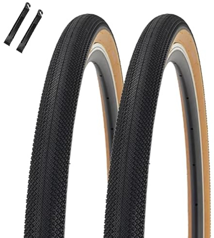 2 Stück 700x35C/38C/40C Rennradreifen | Pannensicheres Fahrrad-Ersatzzubehörset aus Nylon mit Paar Hebeln | Kompatibel mit dem City Mountain Beach Cruiser Cycle(700x38c)