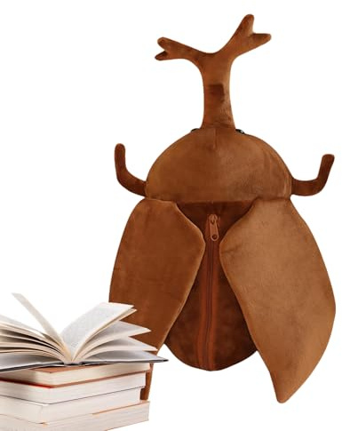 Genérico Plüschtier Einhorn Insekt – Spielzeug Simulation Käfer Spielzeug Kreative Plüschfigur Rucksack | Weiches Spielzeug für Kinder, Rucksack, Dekoration, Re