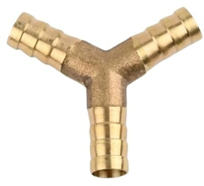 AZSHIW Compatible avec 1 raccord de tuyau en laiton type T, adaptateur connecteur à 3 voies 4/5/6/8/10/12/16/19 mm, raccords tube d'eau pagode barbelé, joint(Y 3 way,10mm Barb)