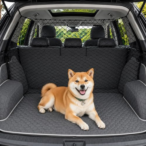 JBLJDWD 2Pcs Dog Guard for Car Boot, Dog Guards for Cars, Adjustable Pet Barrier with Universal Fit, Two-Piece Set for Vehicle Organisation