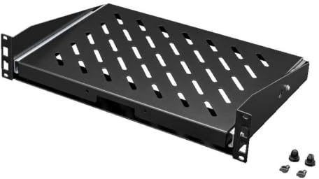 RITTAL RAL 9005 Extendible Shelf 2 U 25 kg Depth 350 mm