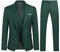 YOUTHUP Abito da Uomo 3 Pezzi Completo Eleganti in Matrimonio e Slim Fit Blazer Gilet Pantaloni, Verde, L