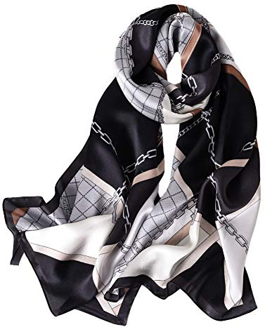 STORY OF SHANGHAI Seidenschal Damen 100% Seide, 20+ Bunte Luxuriöse Schals, Warm & Weich, als Stola Seidentuch Halstuch Pashmina - 53 * 170 cm Europa Schal 1