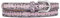 Zakatte • Damen schmaler Nietengürtel aus Kunstleder bis 105 cm BS028 (95 cm, Rosa)