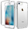 for iPhone 7/8/SE 2020 Case 360 Shockproof Clear Cover Silicone Glossy Bumper Screen Protector, Front and Back Full Body Drop Proof Protective Anti Yellow Case for iPhone 7/8/SE 2020-Transparent