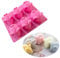 XLZSP Silikonform mit 6 Mulden, Cartoon-Tier, für Fondant, Seife, Kerzen, Mousse, Pudding, Schokolade, Kekse, Zucker, Handwerk, Eisform, DIY, Cupcakes, Dekoration, Backwerkzeug