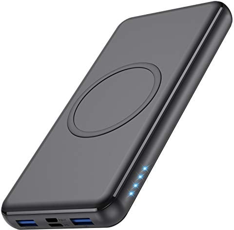 iPosible Power Bank, 10W Wireless Power Bank 26800mAh【18W PD Type-C & USB QC 3.0】Portable Charger with 4 Ports Battery Pack Compatible with iPhone iPad Samsung Galaxy Huawei etc