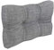POKAR Palettenkissen Palletenauflagen Palettenpolster Palettensofa Palettenmöbel Schaumflocken Kissen für Europaletten Sitzkissen 60x40, Grau