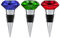 WANDIC Lot de 3 bouchons de bouteille de vin en forme de diamant, rouge, bleu, cristal transparent en métal, bouchon décoratif pour bouteille de vin en verre pour bar, fête, 3 couleurs