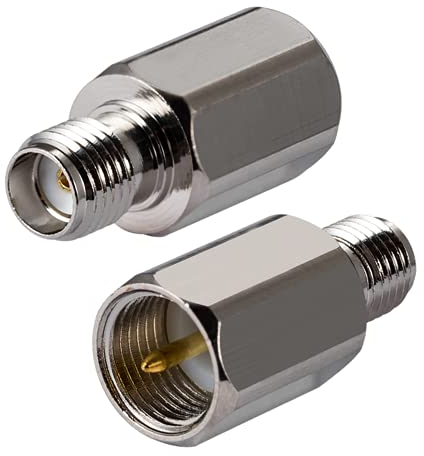 Vecys Adaptateur d'Antenne 4G Adaptateur SMA Femelle vers FME Mâle pour Antennes 2G 3G 4G LTE Routeurs Mobile Broadband WLAN Wireless(2 Pièces)