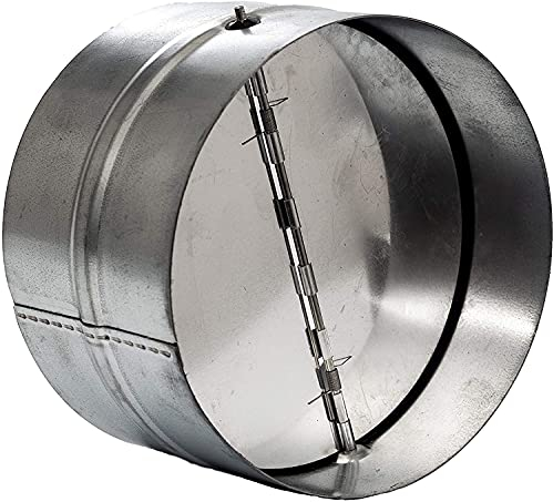 Vent Systems Amortisseur d'extraction de 160 mm pour canal droit ou flexible. Ventilateur d'extraction pour salle de bain, hotte de cuisine et autres clapets anti-retour pour sèche-linge. Amortisseur