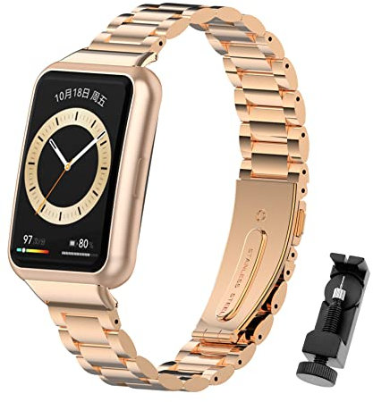 SenMore Correa de Metal Compatible con Huawei Watch Fit 2 Reloj Inteligente Pulsera de Reemplazo Correas de Acero Inoxidable Pulseras para Huawei Watch Fit2/Active/Elegant/Classic