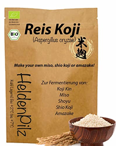 Koji Reis - Aspergillus Oryzae Kome Koji | Fermentierter Reis zur Herstellung von Amasake Miso, Sake, Shio Koji, Mirin (Koji getrocknet 200g)