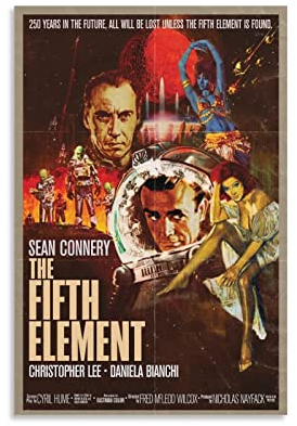 yydds Film Das fünfte Element Leinwand Poster Wandkunst Druck Ästhetische Raumdekoration Malerei Poster Home Office Dekoration 30 x 45 cm
