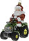 Impuls Christbaumschmuck Glas 10cm Weihnachtsmann Traktor mundgeblasen handbemalt Weihnachtskugeln bunt
