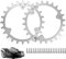 Pinchos de Acero Inoxidable,La mejora de tracción adapta a Automower 320/330X/420/430X/440/450X con desbarbado y clavo para césped de 255 mm para accesorios fuera de las ruedas