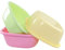 Obstnny Pack of 3 Bright Colored Washing up Bowl, 12 L Small Square Wash Bowl