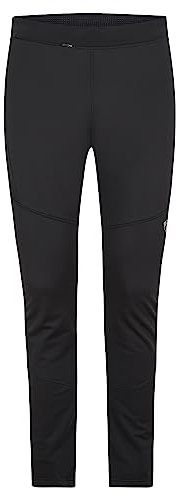 Ziener Herren Nataniel Softshell-Hose Langlauf-Tight | Winddicht elastisch PFC frei, black, 52