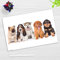 Schreibtischunterlage abwischbar für Kinder und Erwachsene – 5 süße Hundewelpen – 60 x 40 cm – aus hochwertigem Vinyl - Made in Germany