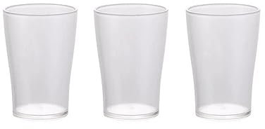 PEKJI Bicchieri da vino trasparenti Bicchieri da birra rotondi in plastica glassata Bicchieri da cocktail 280 ml / 9,5 once