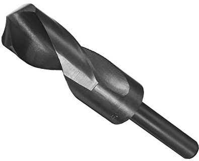 CoCud Reducido Vástago Taladro Brocas, 28mm Corte Filo 1/2” Vástago, Nitruro Revestido Alta Velocidad Acero 9341 Brocas Helicoidales - para Inoxidable Acero Metal Madera