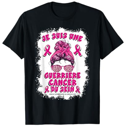Je Suis Une Guerriere Cancer Du Sein Octobre Rose T-Shirt