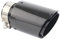 Carbon Endrohr Auspuffblende 100mm rund schwarz Edelstahl für 50mm Anschluss