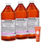 Wasserstoffperoxid Lösung 3%, 3x 1000 ml I Lösung zum Spülen und Wundreinigen I Munddesinfektion I Mundgeruch, Zahnfleischbluten, Mundschleimhautenzündung I Spar-Set plus Pharma Perle give-away