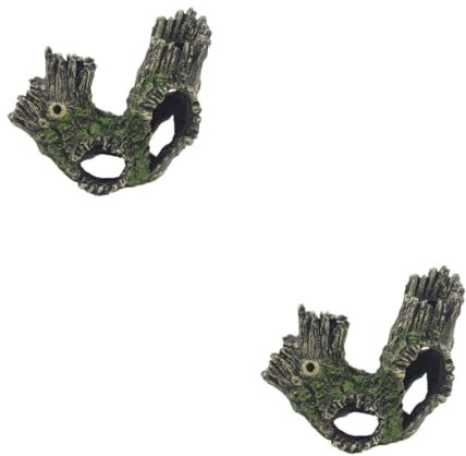 Kisangel 2St Wurzel eines Aquariumbaums anmachholz Aquarium Dekoration Driftwood Decoration Miniaturdekoration geschmückt Aquarium-Baumstamm Landschaftszubehör Totes Holz Kunsthandwerk