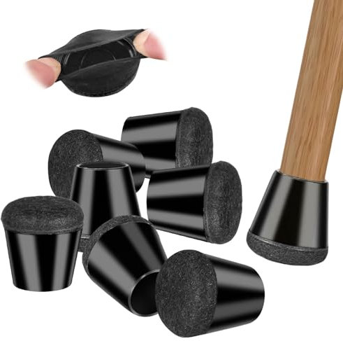 Bzzerumy Lot de 16 capuchons de protection pour pieds de chaise en silicone