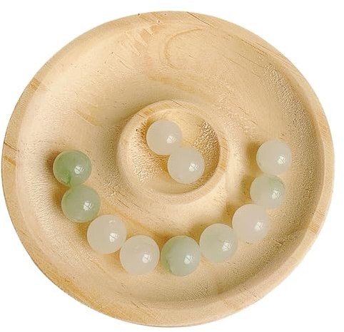 URTERYSER Tablett aus Naturholz, Perlentablett, Schmuck-Messwerkzeuge, Handwerk, Geschenk, Armband, Ständer, Präsentationsplatte für Tisch, Perlentablett, Holz, Wie beschrieben